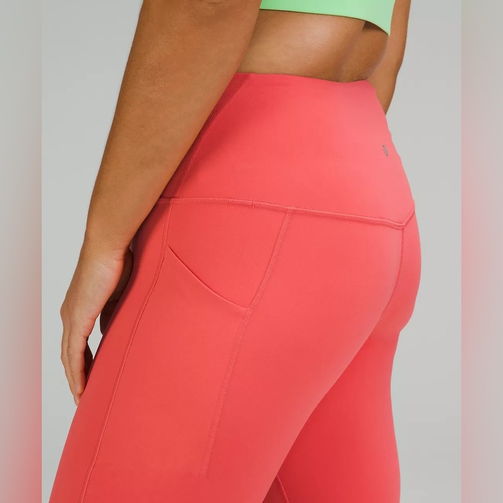 NWT Lululemon Align™ High-Rise Pant with Pockets 25" In Pale Raspberry - Picture 3 of 5